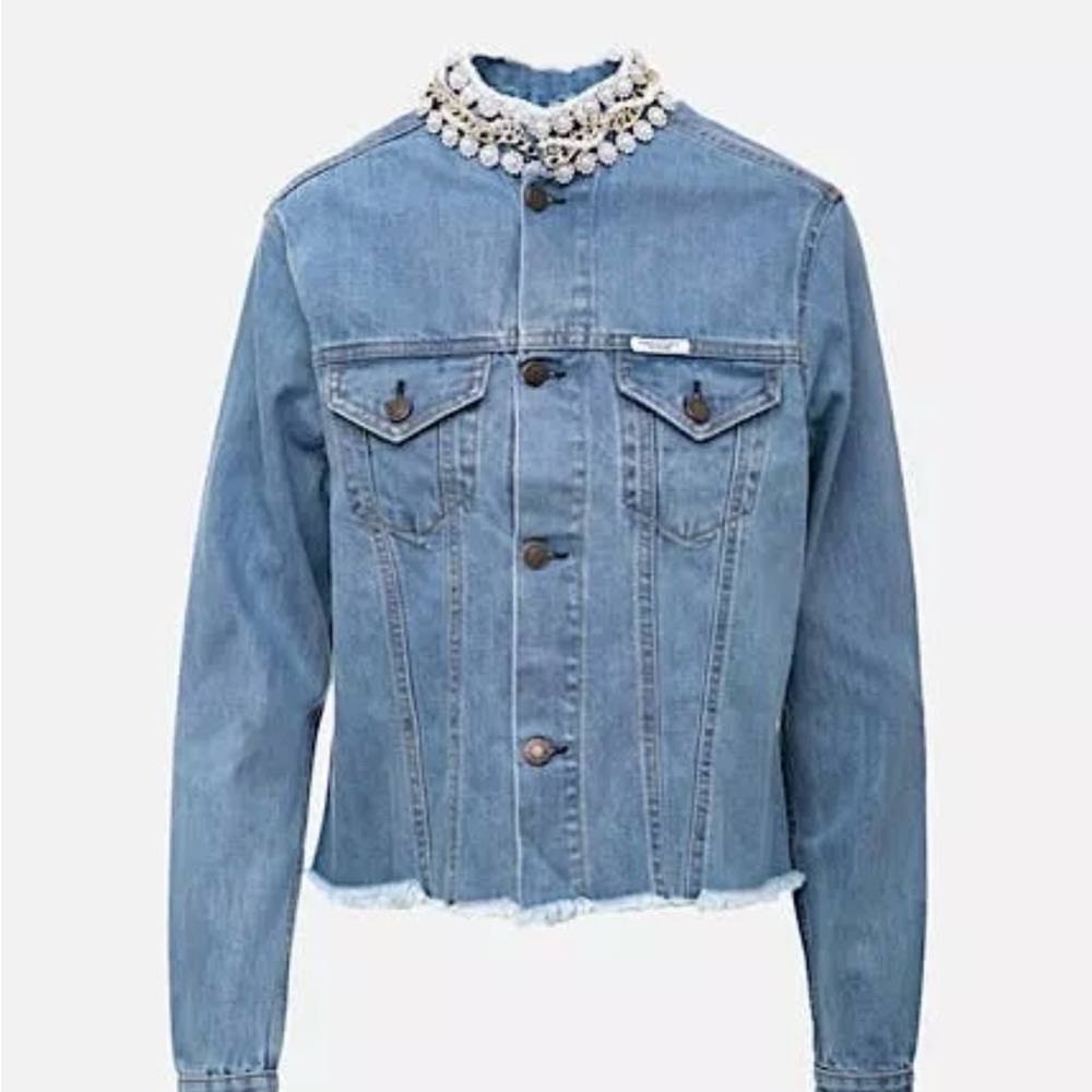 Forte Dei Marmi Couture Embellished Denim Jacket (M)